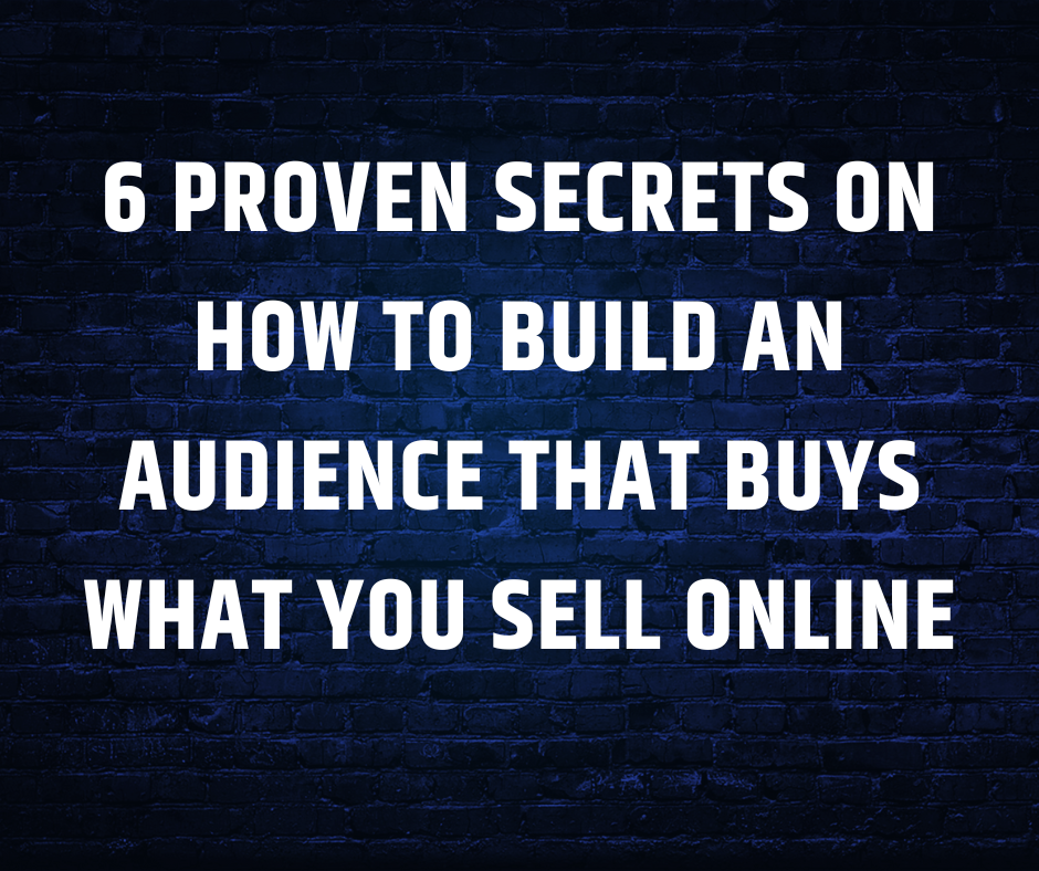 how to build audience online that buys what you sell